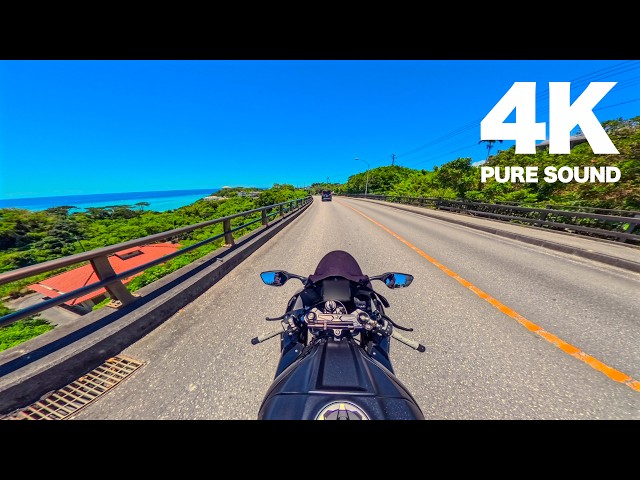 4K POV】Kawasaki ZX-10R | Emerald green sea and spectacular