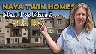 Tour Naya Twin Homes in Irvine | Plan 1 vs Plan 5 | 2026