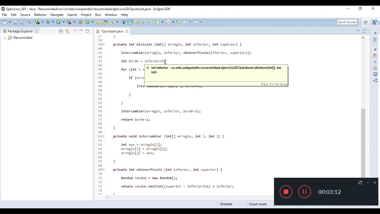 Explicación método Quicksort - YouTube
