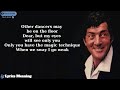 Dean Martin - Sway | Lyrics Meaning