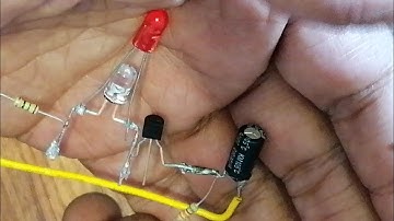 LED Strobe Light with 1 Transistor #electronics junction &# bc547 #diy#mechanical workshop