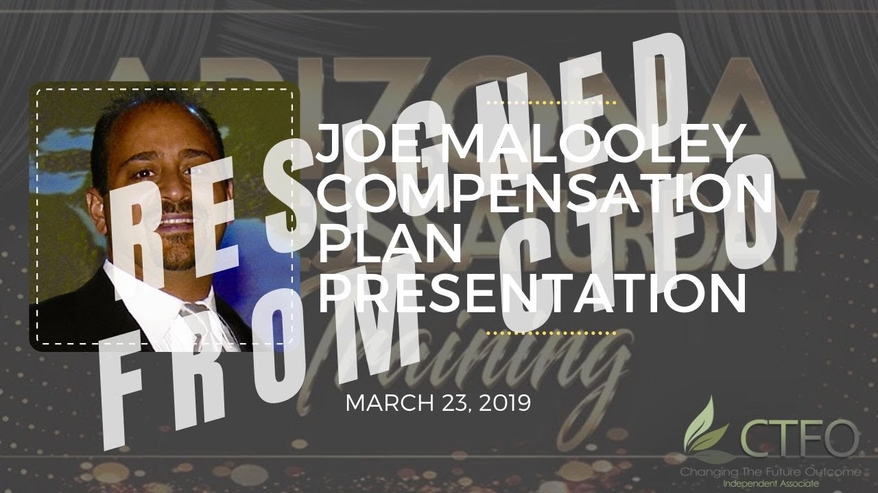 Joe Malooley's In-Depth Look at CTFO’s Unique Pay Plan from AZ Success Saturday - March 23, 2019