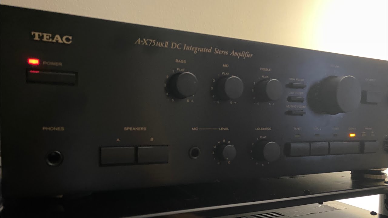 TEAC A-X75mkii Integrated Amplifier with KEF iQ3