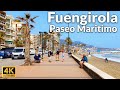 Walking Tour of Fuengirola Paseo Maritimo, Spain in February 2023 (4K Ultra HD, 60fps)