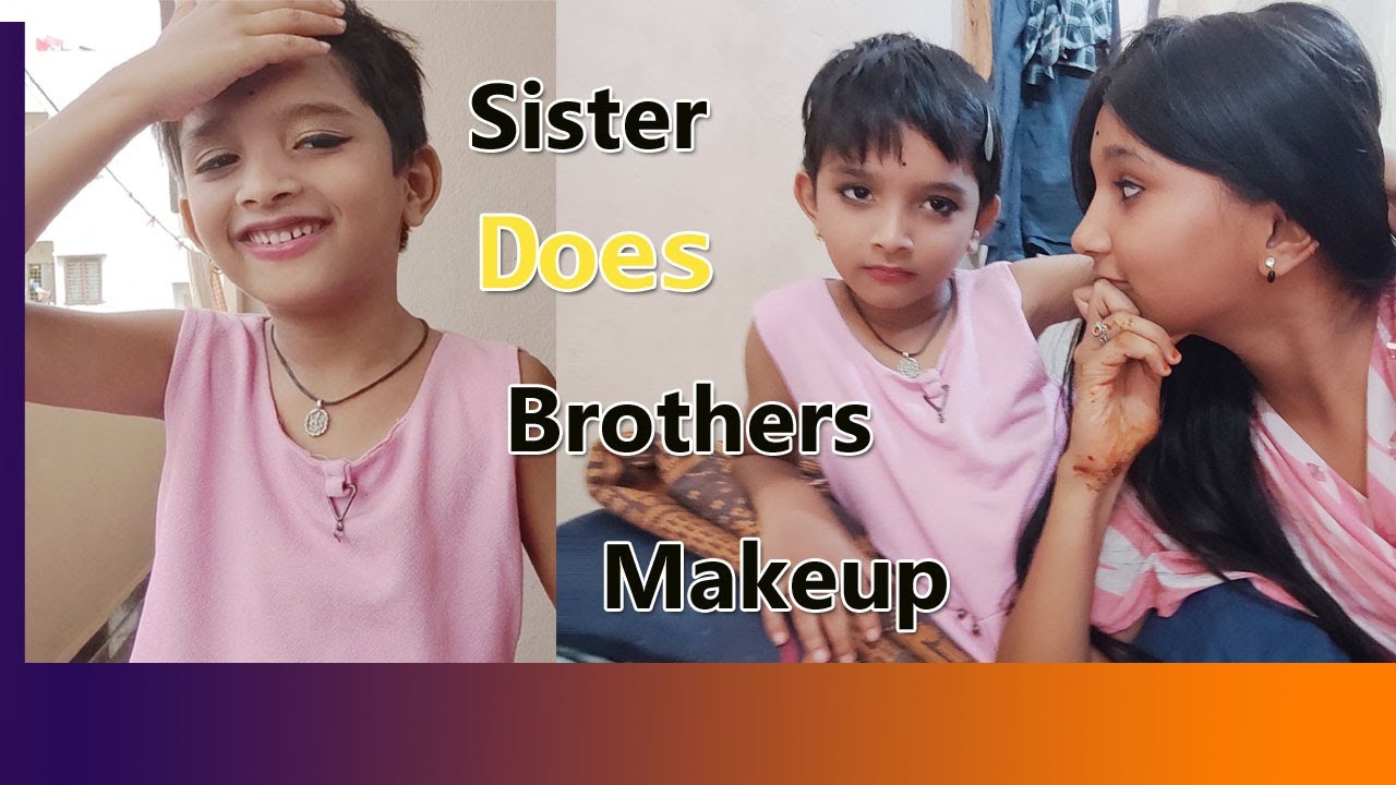 sister does brother’s makeup challenge || AnushkaBindas funny challenge