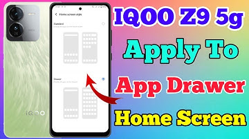 IQOO Z9 5g App Drawer Setting Kaise On Kare // How To App Drawer Setting On IQOO Z9 5g