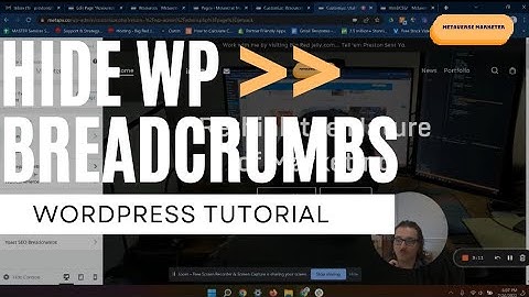 How to remove Yoast SEO Breadcrumbs from your Wordpress Website | Salient Theme 2022