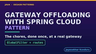 Gateway Offloading with Spring Cloud Gateway