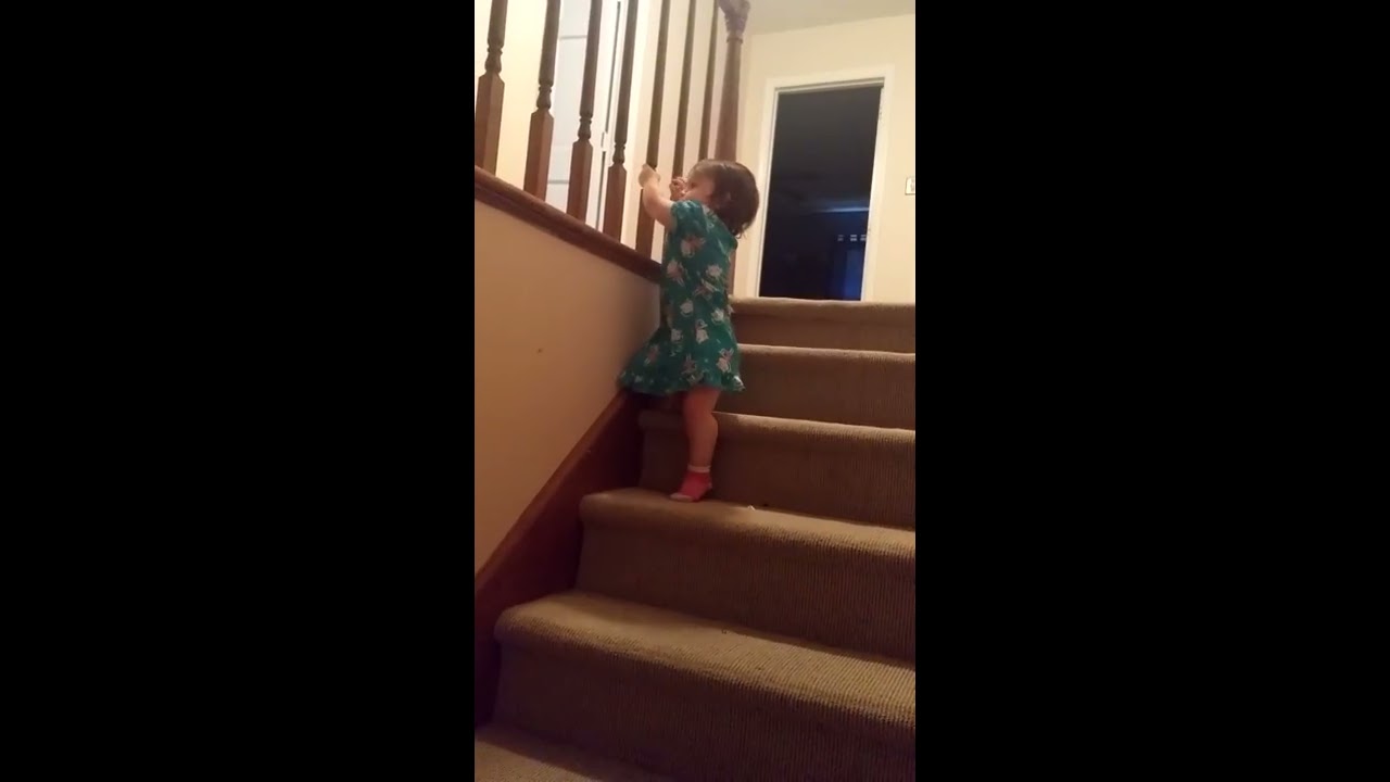 Baby Falls Down Stairs 