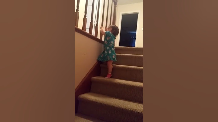 Baby falls down stairs!