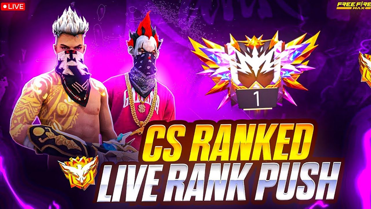 Free FIRE MAX LIVE STREAM #CS RANKED PUSH ☠️