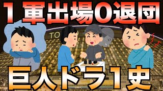 【消えた逸材】一軍出場0で退団・引退してしまった巨人のドラフト1位たち【プロ野球】