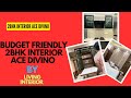 Budget friendly 2BHK interior in ace divino| 2BHK interior in ace divino| 995 sqft size interior ace