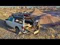 solo truck camping in moab canyons