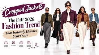Cropped Jackets | Fall 2026 Fashion Trends That Are Suddenly EVERYWHERE