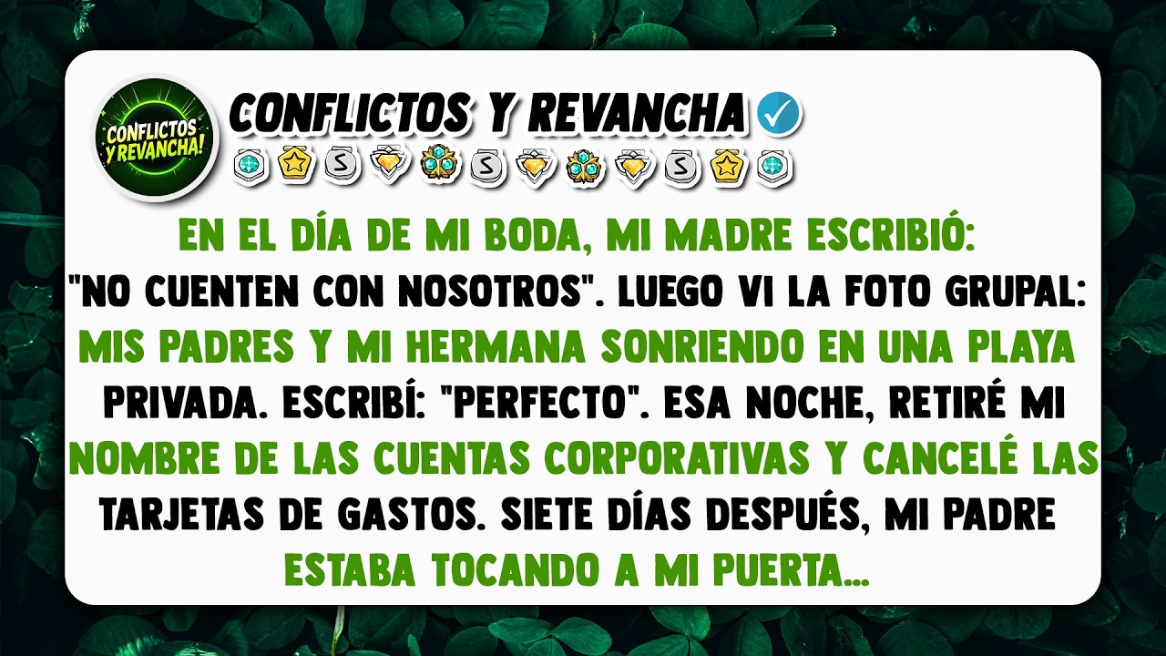 En el día de mi boda, mi madre escribió: 