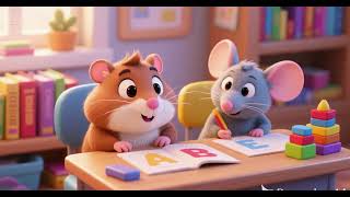 🐹🐭🔤 Aprendiendo las Letras con un Hámster y un Ratón | Canciones Infantiles y Rimas 🎵✨