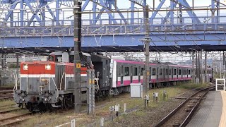 【甲種輸送】DE10 1557+新京成電鉄80000形 豊橋駅通過