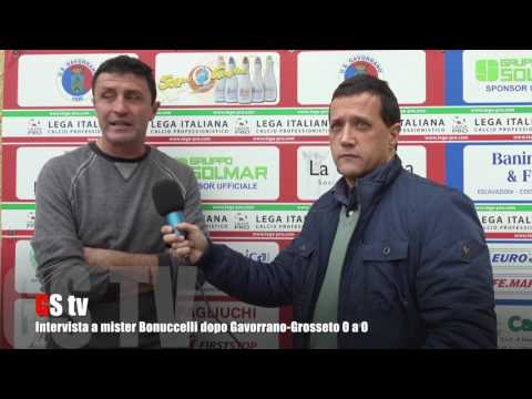 Gs Tv   intervista a Bonuccelli dopo Gavorrano Grosseto 0 a 0