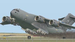 C-17 Pilot Careless When Landing | X-Plane 11