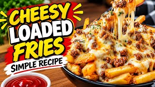 Cheese loaded fried using ur kitchen ingredients #homemadecheeseloadedfries #cheeseloadedfries