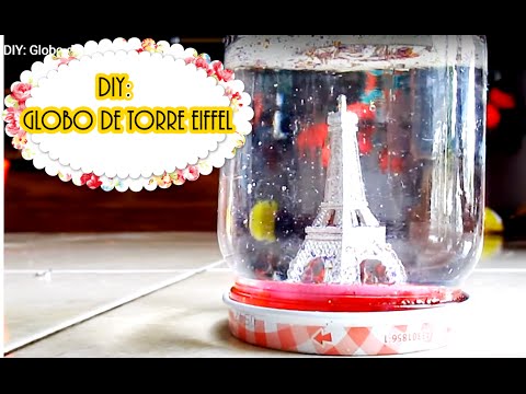 Diy: globo de torre eiffel. youtube Como decorar centros de mesa con torres ifel para quinceaños