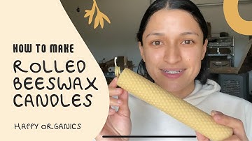 HOW TO MAKE ROLLED BEESWAX CANDLES | Easy Tutorial