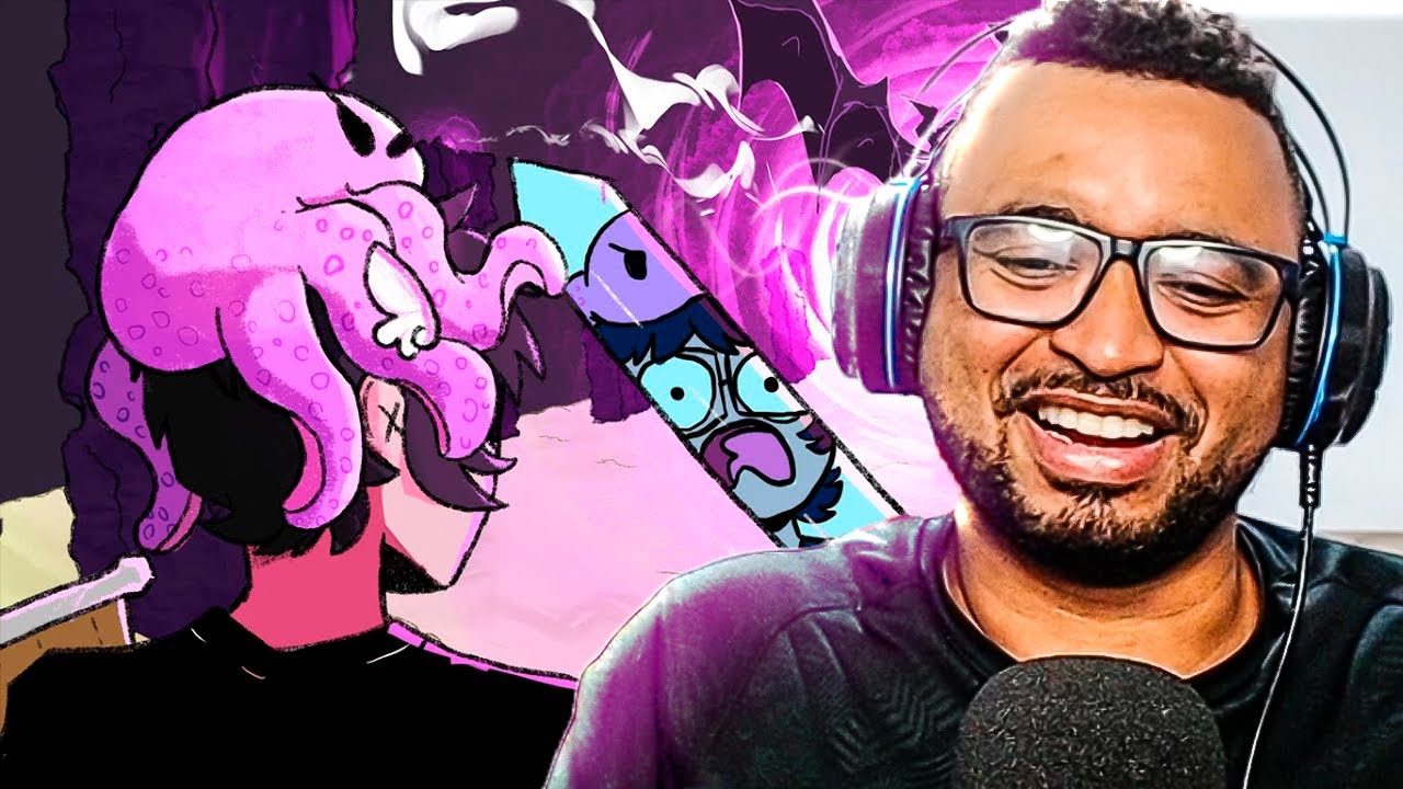 REACT | um idiota finalizando minecraft pela primeira vez - Saiko Joga