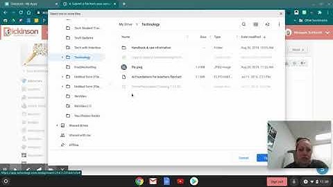 "Upload"  a file for Schoology Assignment