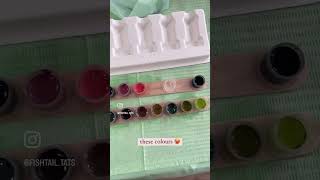 Practicing Colour Tattoos