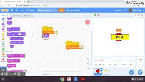 How To Make A Clicker Game In Scratch! Part 2: Play Button And Background