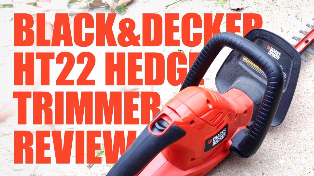 Black & Decker HT22 Hedge Electric Trimmer 22 Inch Trim Dual Action Steel  Blades