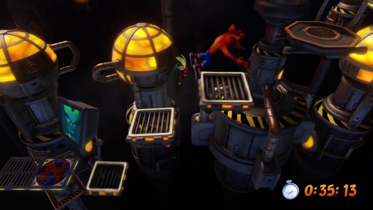 Crash Bandicoot Generator Room All Boxes