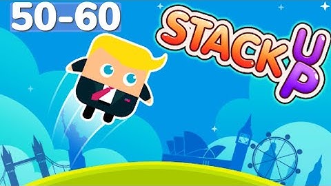 Stack Up Gameplay Walkthrough Level 50-60 iOS Android Boss Pet Noob vs Hack High Common Sollection