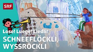 Kinderlied: Schneeflöckli, Wyssröckli | Lose! Luege! Liedli! | SRF Kids screenshot 4
