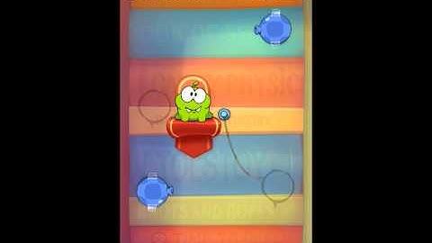 Cut The Rope Experiments Getting Started Level 1-5 3 Star Walkthrough