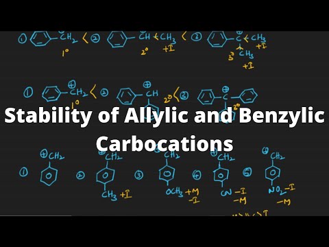 GOC- Stability of Allylic and Benzylic Carbocations, Mesomeric effect for JEE, NEET and EMCET.