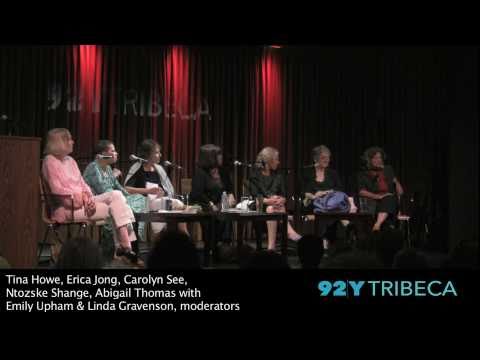 Erica Jong, Ntozake Shange, Tina Howe, Carolyn See and Abigail Thomas with Emily Upham and Linda Gravenson, moderators