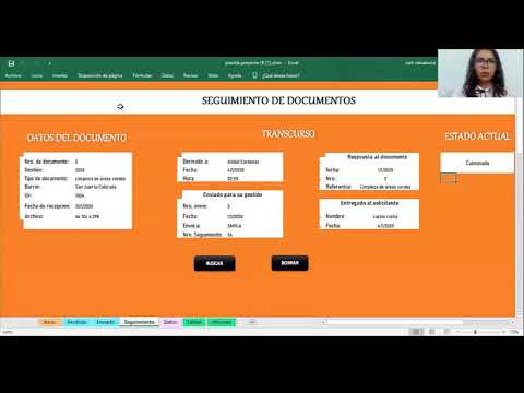 Planillas electrónicas Excel para el control y seguimiento de la recepción de documentos