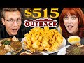 $515 Outback Steakhouse Bloomin&#39; Onion Taste Test | FANCY FAST FOOD