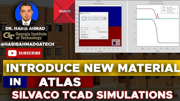 How to Introduce a New Material in ATLAS Silvaco TCAD? 📚💡🔧  #silvaco🌟🚀🔍️💻