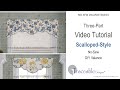 Traceable Designer, Scalloped-Style DIY Valance. Easy Step-by-step video instructions.