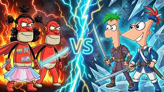 The Flash VS Phineas and Ferb Epic Battle ⚔️🔥 ep 3