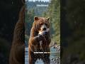 The Incredible Fishing Skills of Bears! 🐻🐟 #facts #youtubeshorts #shorts #didyouknow #bears
