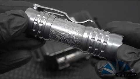 Ti2 Design, CWF Pele Flashlight Borka Edition TiCN Tumbled w/ Amber Secondary