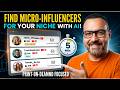 How to Find Micro-Influencers for Your Brand in 5 Minutes Using AI | Print on Demand Tips