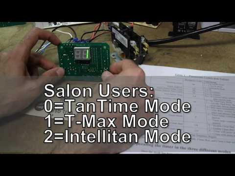 Setting Timer Parameters on a 2-Button ESB Tanning Bed Timer