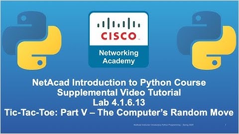 Cisco NetAcad Intro to Python Course - Supplement Lab Tutorial & Solution Set: Lab 4.1.6.13 Part V