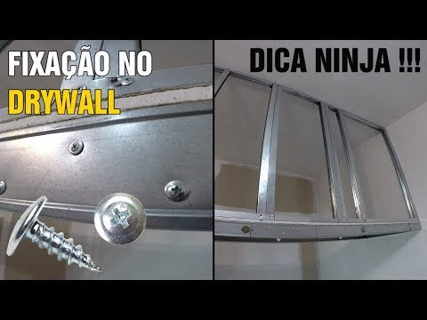 Vídeo: Os parafusos seguram no drywall?