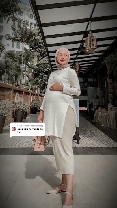 Ide Outfit OOTD Bumil Hijab Casual